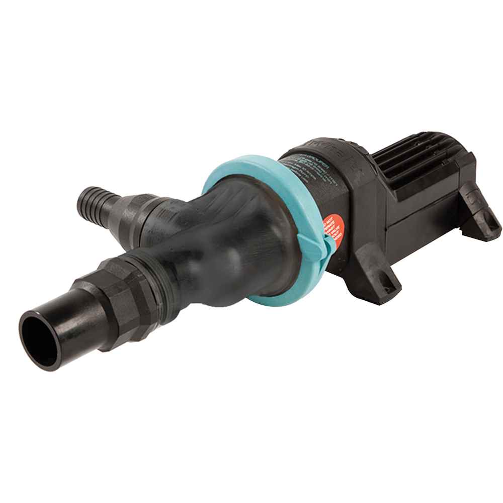 Gulper Grouper Mk3 Fishbox/Waste Pump w/90 deg Ports - 12V - Young Farts RV Parts