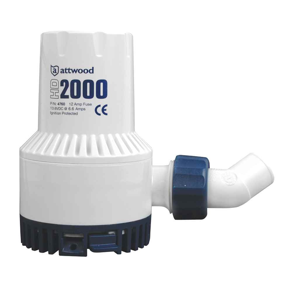 Heavy - Duty Bilge Pump 2000 Series - 12V - 2000 GPH - Young Farts RV Parts