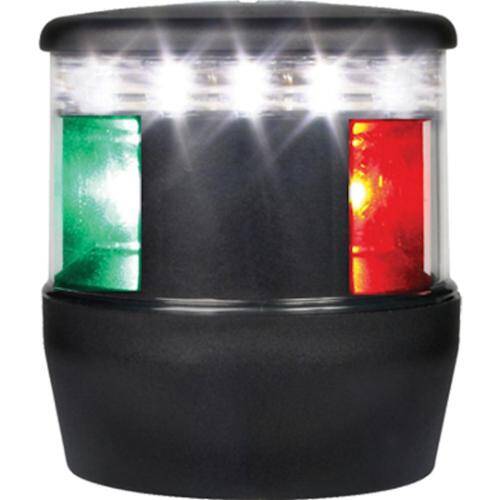 HELLA Tri - Color Navigation Lamp - 2 NM NaviLED TRIO; Black - 980650001 - Young Farts RV Parts