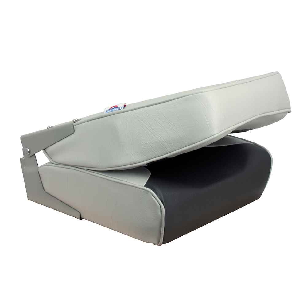 High Back Multi - Color Folding Seat - Grey/Charcoal - Young Farts RV Parts