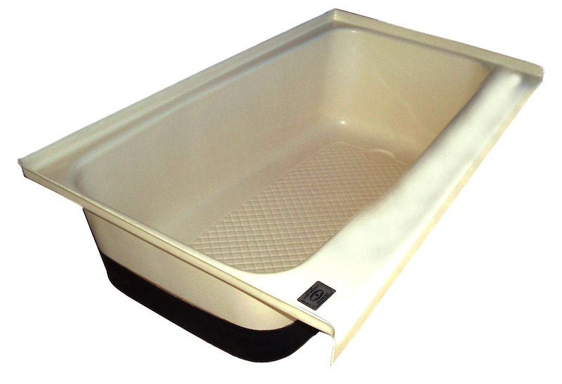 Icon 00483 Bath Tub Right Hand Drain TU700RH - Colonial White - Young Farts RV Parts