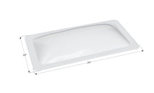 Load image into Gallery viewer, Icon 01849 Skylight 4&quot; Bubble Type Rectangular Opening 14&quot; x 30&quot;, White - Young Farts RV Parts