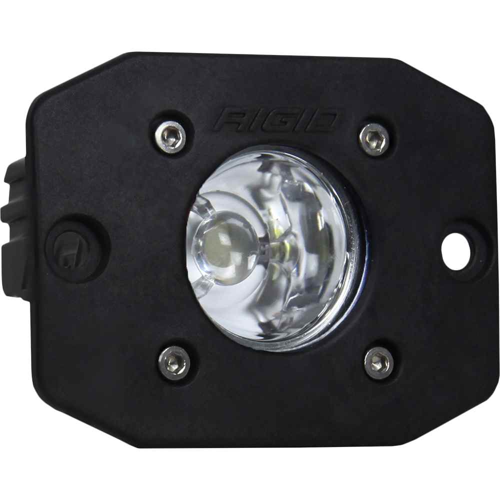 Ignite Flush Mount Flood - Single - Black - Young Farts RV Parts