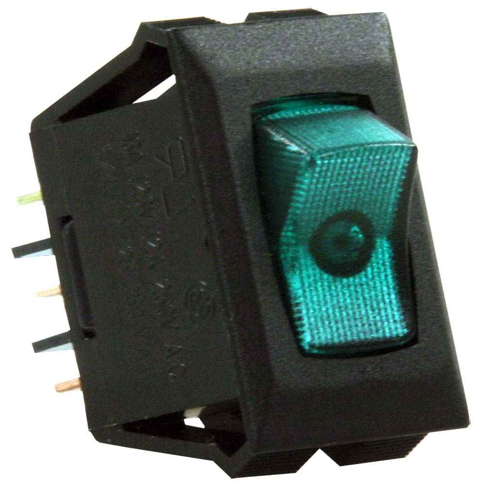 Illuminated On/Off Green/Black - Young Farts RV Parts