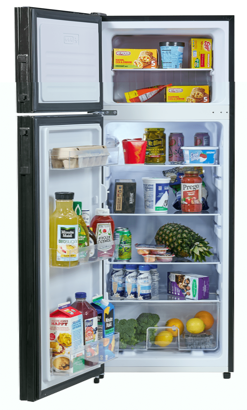Invision 180 - 2742 Dual Compartment Refrigerator - 7.7 Cu. Ft. - Left Hand Hinge - Black - Young Farts RV Parts