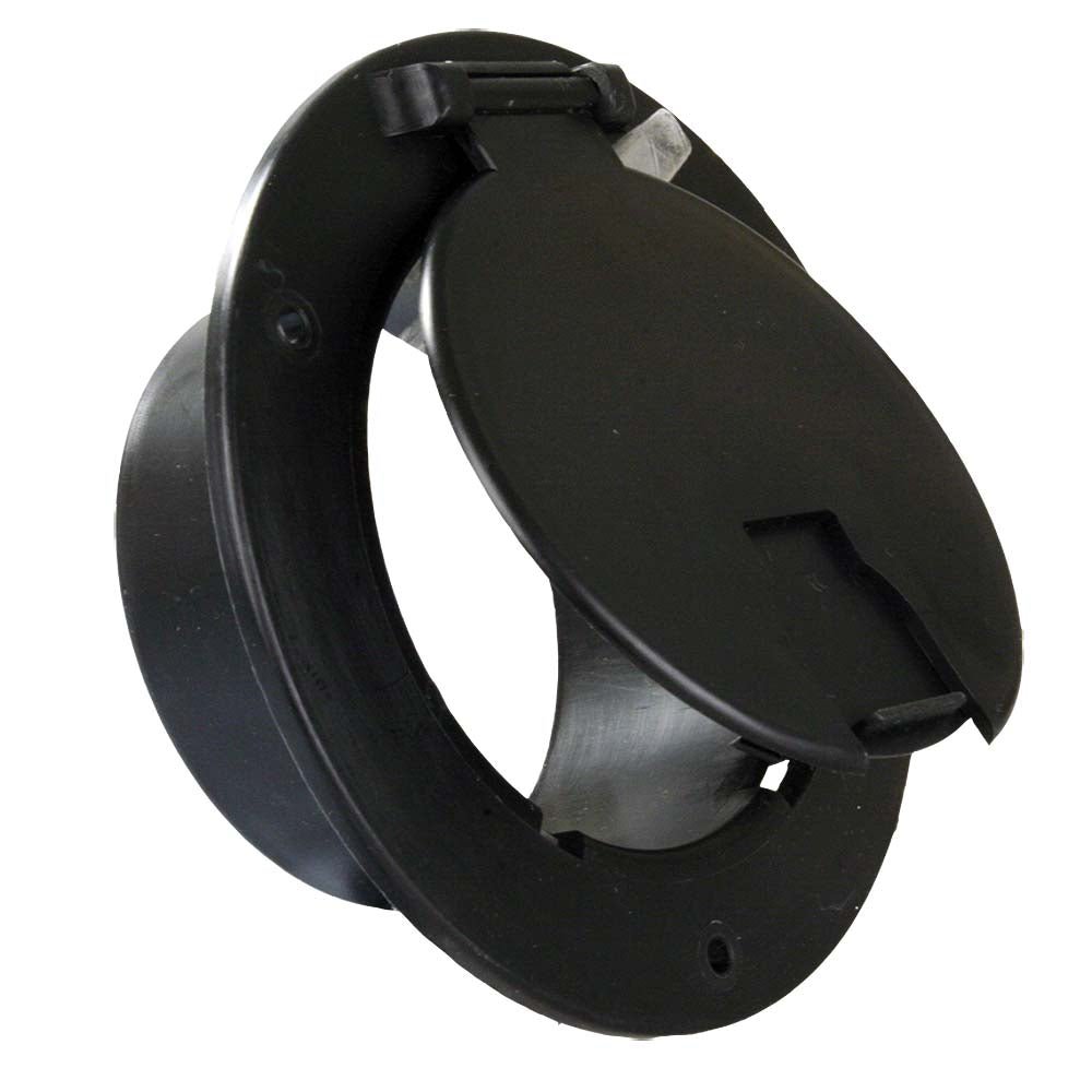 JR Products 541 - B - 3 - A Electrical Cable Hatch - Black - Young Farts RV Parts