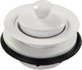 JR Products 95095 White Plastic Strainer with Pop-Stop Stopper