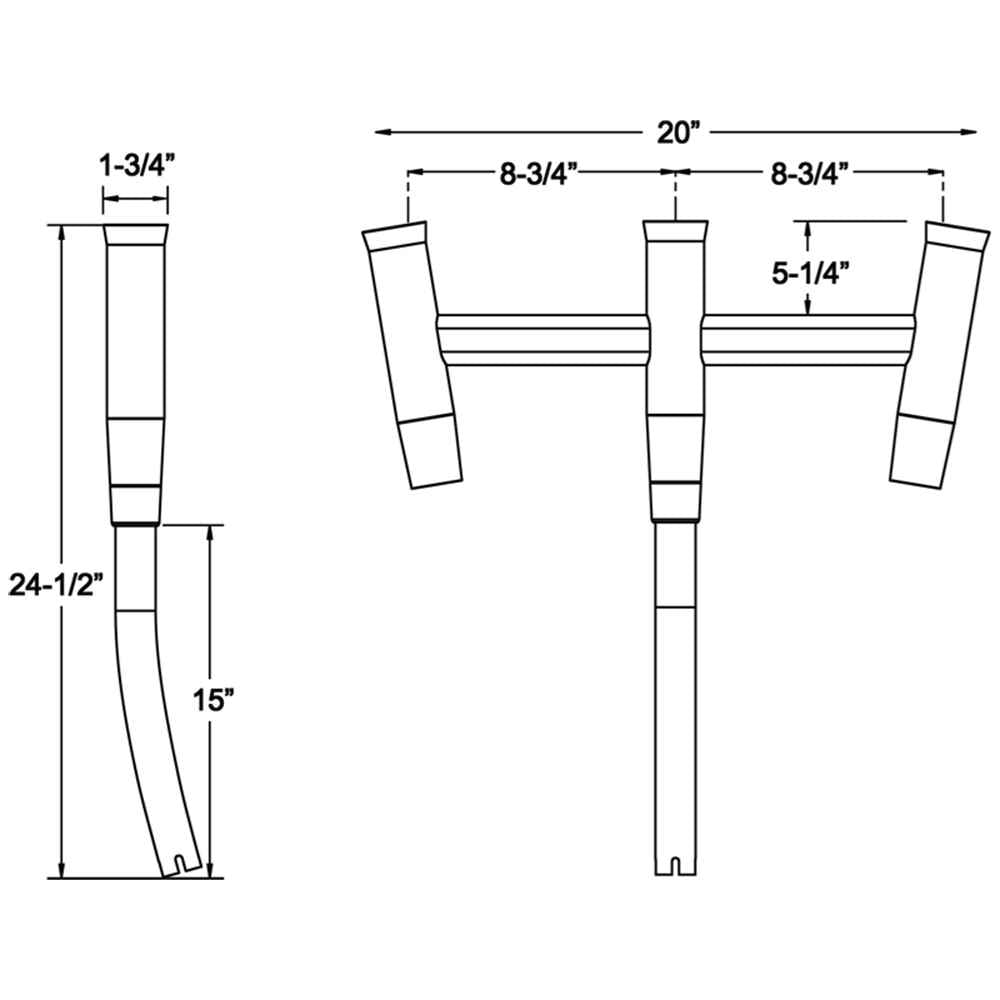 Kite Fishing 3 - Rod Cluster - Young Farts RV Parts