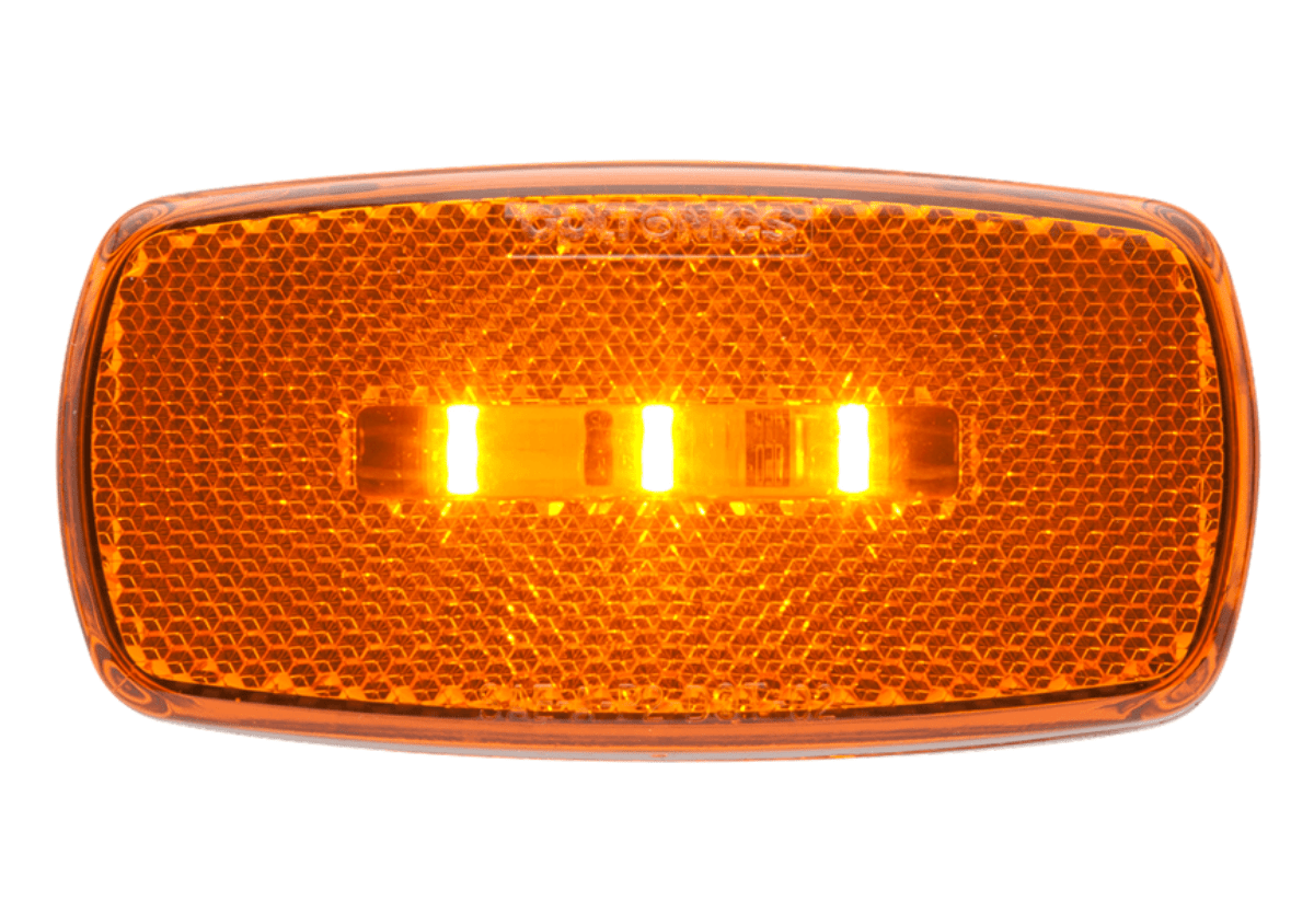LED Clearance/Marker Light Oval Amber - Young Farts RV Parts