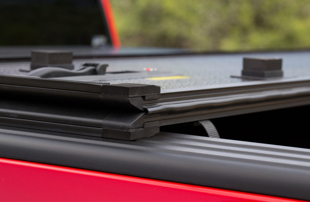 Leer 132846 Trilogy Tonneau Cover, Hard Folding, Tailgate Handle Lock, Black - Young Farts RV Parts