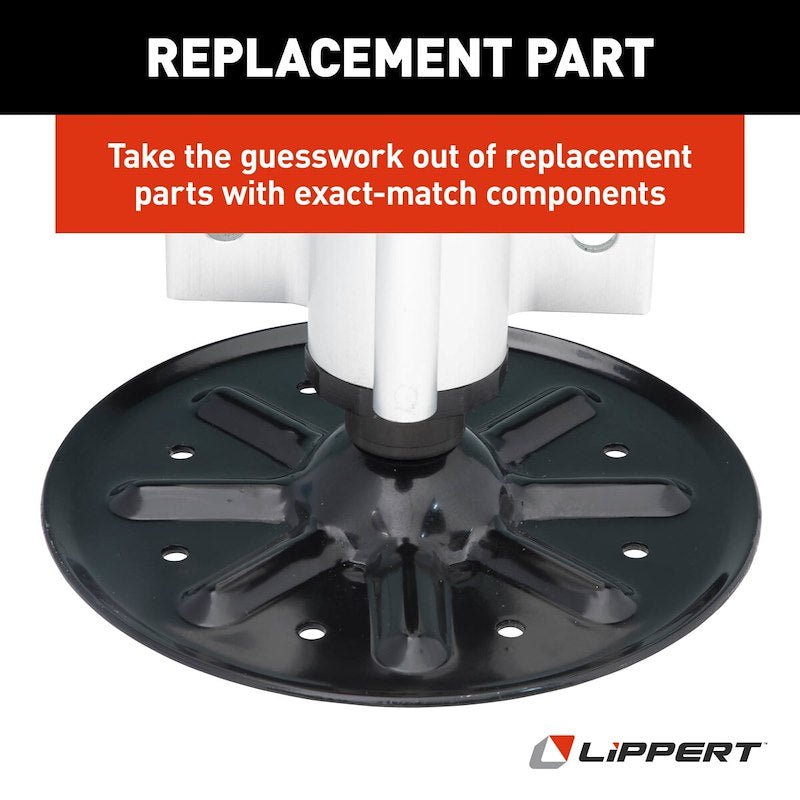 Leveling Jack Lippert Components 3728923 Used To Level Motorhomes/ Travel Trailers/ Fifth Wheel Trailers While Parked, Hydraulic, 8000 Pound Capacity, Silver, Gen II - Young Farts RV Parts