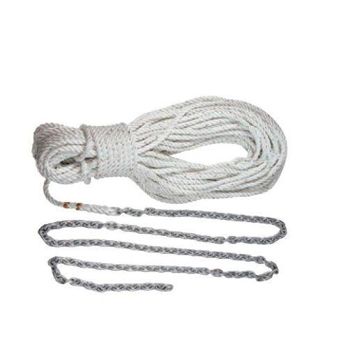 LEWMAR Boat Anchor Rode - Three Stand; 1/2" Diameter x 150 F Length; White - 69000332 - Young Farts RV Parts