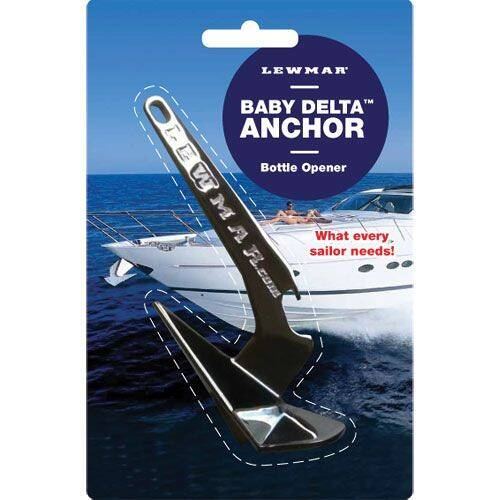 LEWMAR Bottle Opener - Baby Delta; Boat Anchor; Silver - B10503 - Young Farts RV Parts