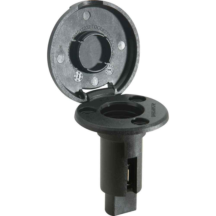 LightArmor Plug - In Base - 2 Pin - Black - Round - Young Farts RV Parts