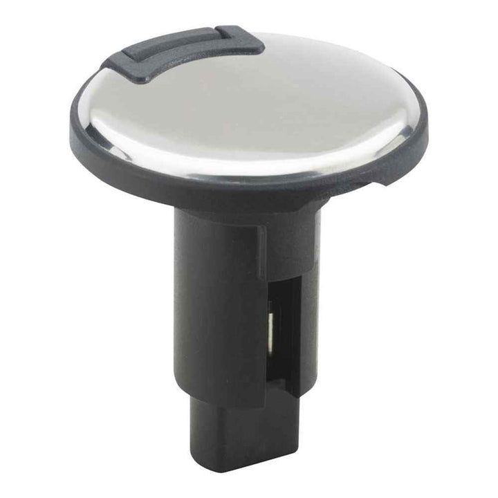 LightArmor Plug - In Base - 2 Pin - Stainless Steel - Round - Young Farts RV Parts