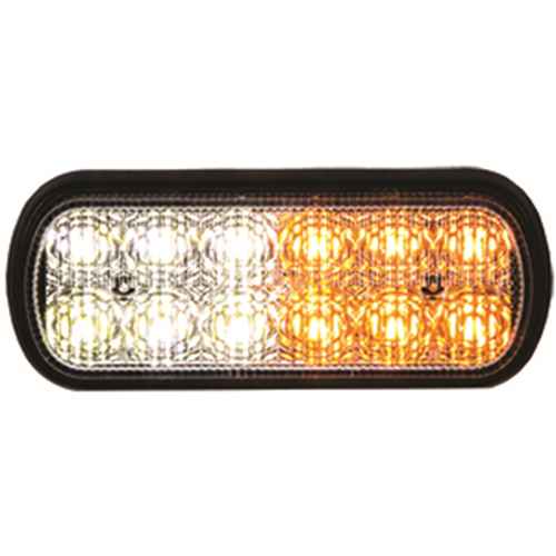 LIGHT,STROBE,5IN,1/2 AMBER, 1/2 CLE - Young Farts RV Parts