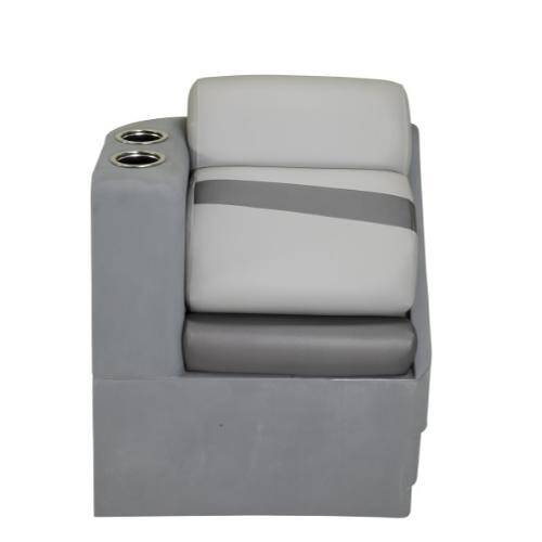 Lippert 803550 Platinum Series Lounge Seat - Left Chaise Seat - Charcoal - Young Farts RV Parts