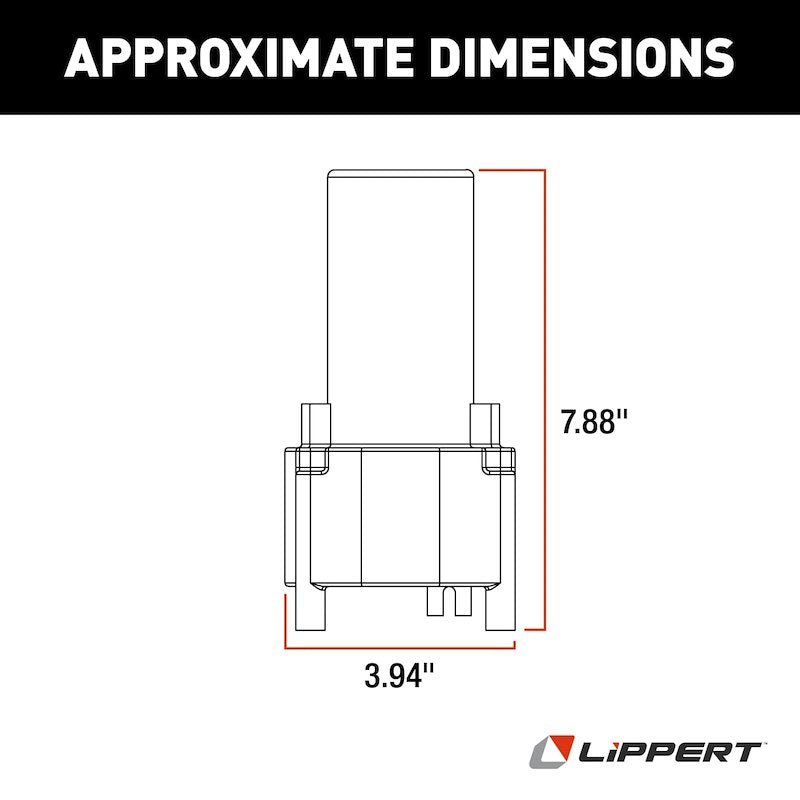 Lippert Components 142178 Replacement Standard Landing Gear Motor (Venture) - Young Farts RV Parts