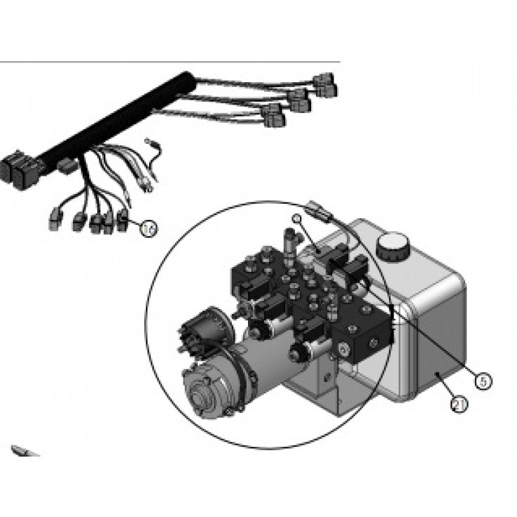 lippert components 176474 Leveling System Hydraulic Pump *SPECIAL ORDER* - Young Farts RV Parts