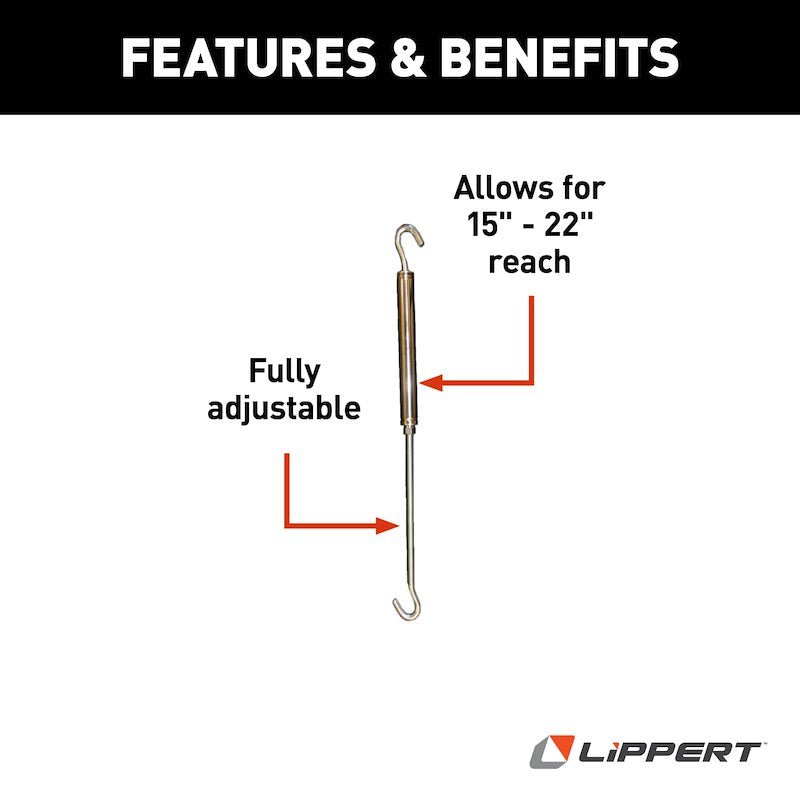 Lippert Components 182901 Happijac Turnbuckle For Happijac Camper Tie Down Systems - Young Farts RV Parts