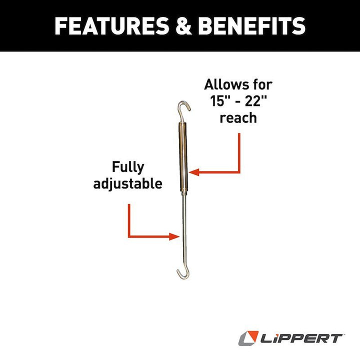 Lippert Components 182901 Happijac Turnbuckle For Happijac Camper Tie Down Systems - Young Farts RV Parts