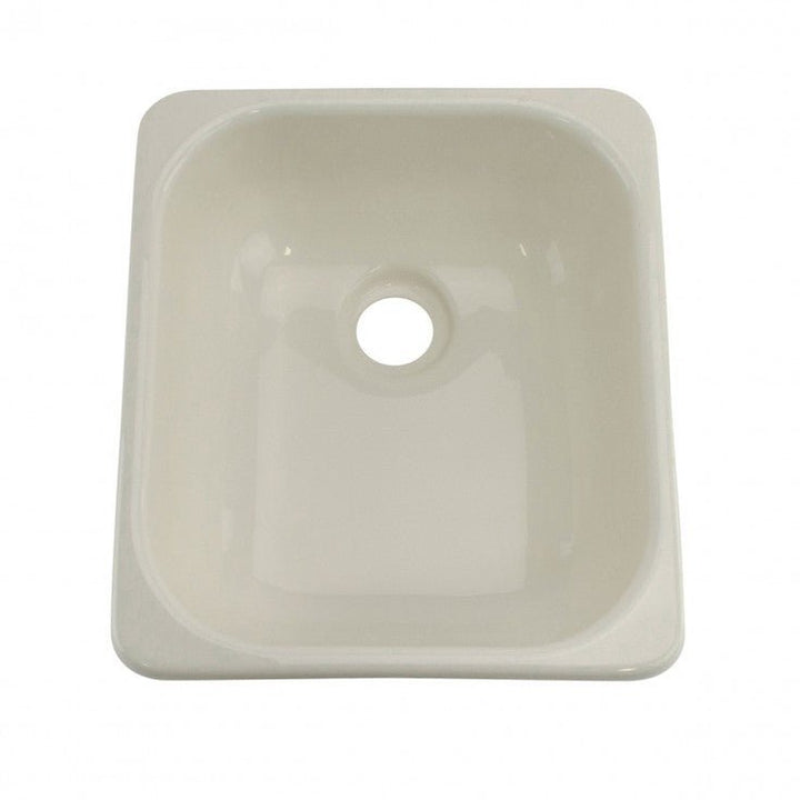 lippert components 209351 Better Bath Parchment Square Outdoor Kitchen Sink 12 - 3/4 x 15 *SPECIAL ORDER* - Young Farts RV Parts