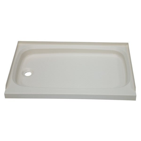 lippert components 209490 Better Bath LHD Parchment Shower Pan 24" x 32" *SPECIAL ORDER* - Young Farts RV Parts