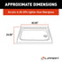 lippert components 210377 Better Bath White Shower Pan 24" x 40" *SPECIAL ORDER* - Young Farts RV Parts