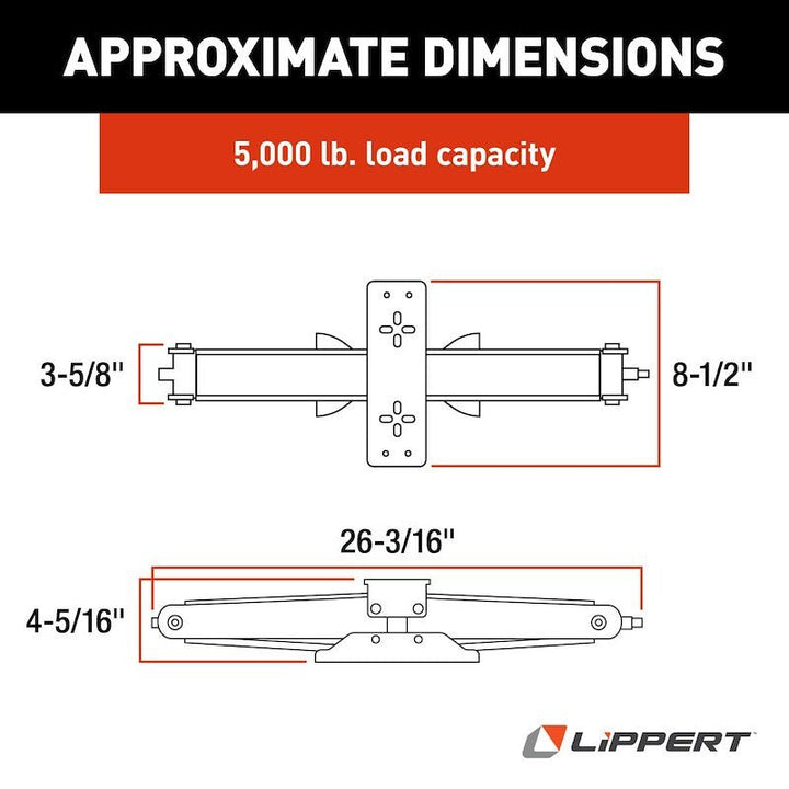 Lippert Components 285326 Scissor Stabilizer Jack Pair - 24" - Young Farts RV Parts