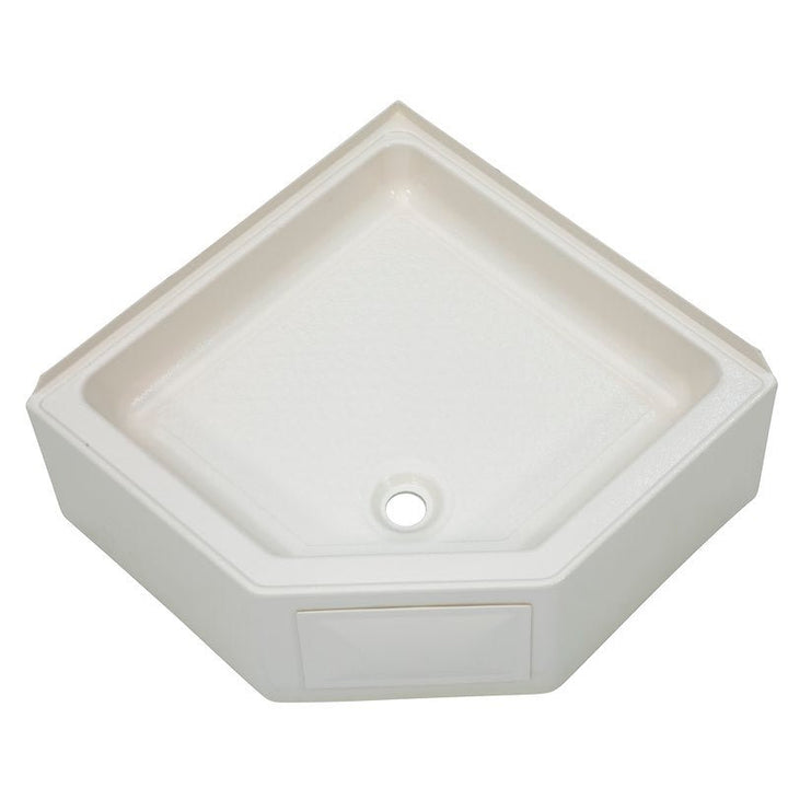 lippert components 298087 Better Bath Neo - Angle Parchment Shower Pan 27" x 27" *SPECIAL ORDER* - Young Farts RV Parts
