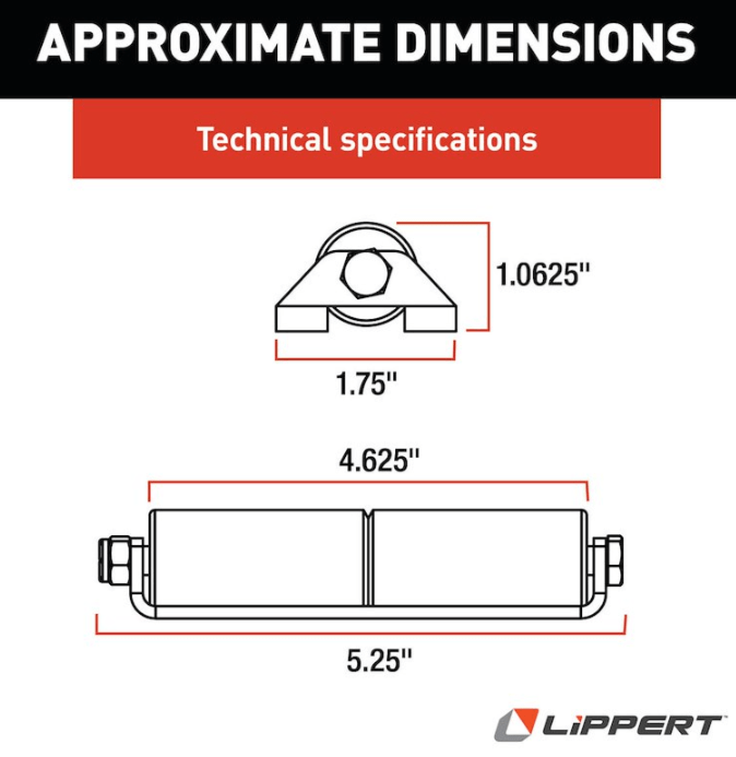 Lippert Components 320500 Slide Out Roller - Young Farts RV Parts