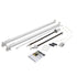 lippert components 434716 solera fixed pitch short manual arm full set white *SPECIAL ORDER* (Copy) - Young Farts RV Parts