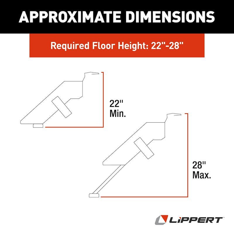 Lippert Components 733932 SolidStep Manual Fold - Down Double Steps for 30