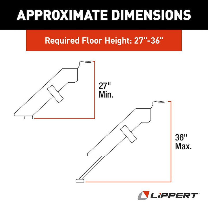 Lippert Components 791573 Manual Triple Entry Step - Young Farts RV Parts