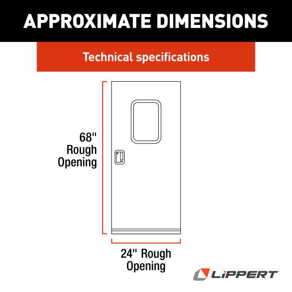 Lippert Components V000042629 Square Entry Door, 24