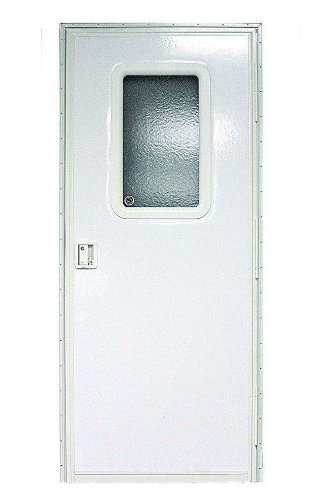 lippert components V000213919 Square White Entry Door 28" x 68" *SPECIAL ORDER* - Young Farts RV Parts