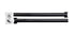 lippert components V000334764 Solera Fixed Pitch Black Window Awning Arm Full Set *SPECIAL ORDER* - Young Farts RV Parts