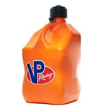 Load image into Gallery viewer, Liquid Storage Container VP Racing Fuels 3572 - CA Motorsport ®; Orange; 5 Gallon; Free Standing; Polyethylene; Square Shape; With Cap; Single; Designed To Hold Water/ Automotive And Industrial Fluid/ Deer Corn/ Milo And Oats/ Feed Pellets/ Bird Seed/ Rock - Young Farts RV Parts