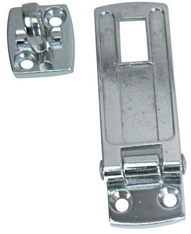 Lock Hasp WhiteCap Industries S - 1400C Marine Series; Swivel Safety; Chrome Plated; Silver; Zamac - Young Farts RV Parts
