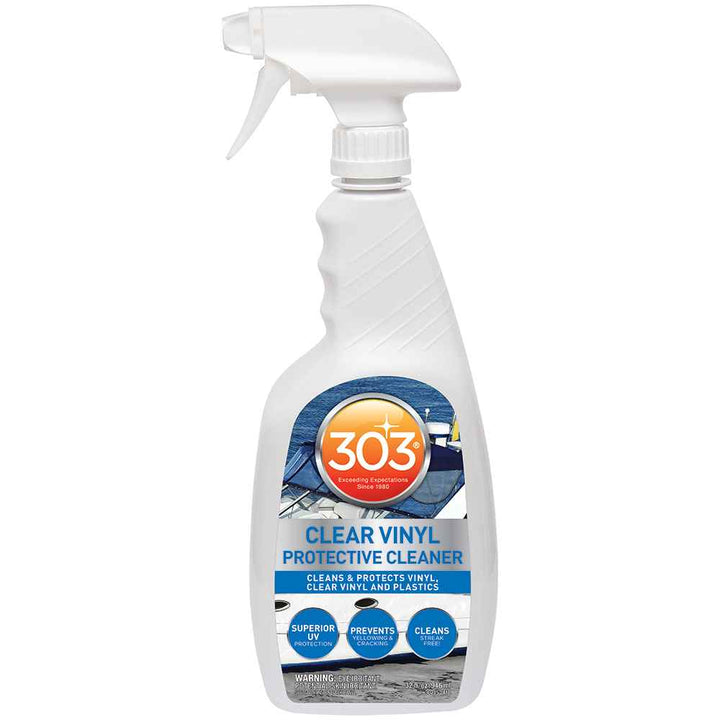 Marine Clear Vinyl Protective Cleaner w/Trigger Sprayer - 32oz - Young Farts RV Parts
