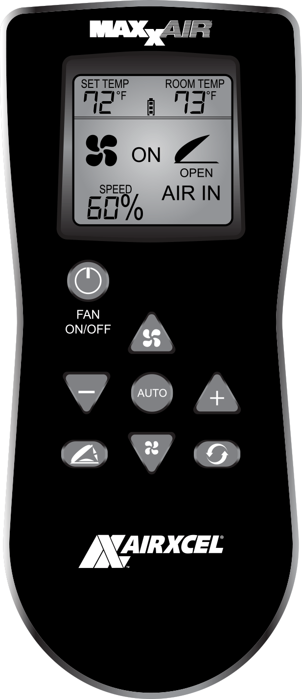 MaxxAir 6200K MaxxFan® Deluxe Roof Vent, Manual Opening, Smoke - Young Farts RV Parts