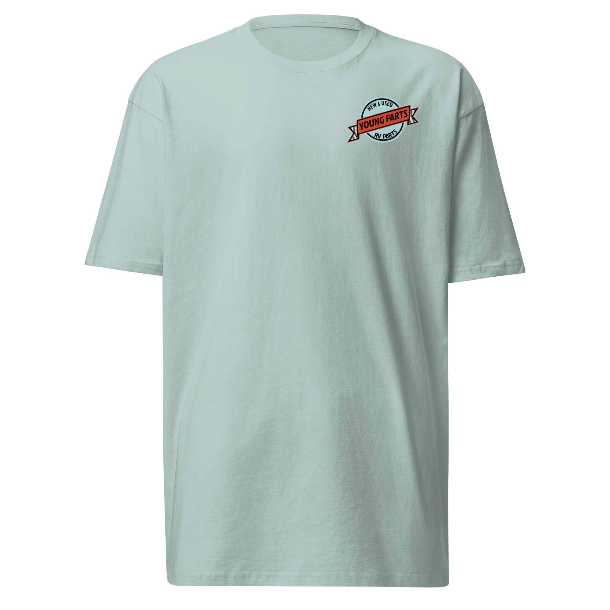 Young Farts Shop-Tested Logo T-Shirt with front and back print in Black