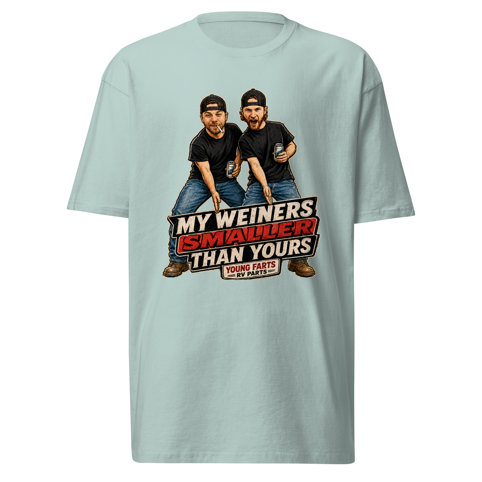 My Weiner’s Smaller Than Yours Young Farts character T-Shirt in Black
