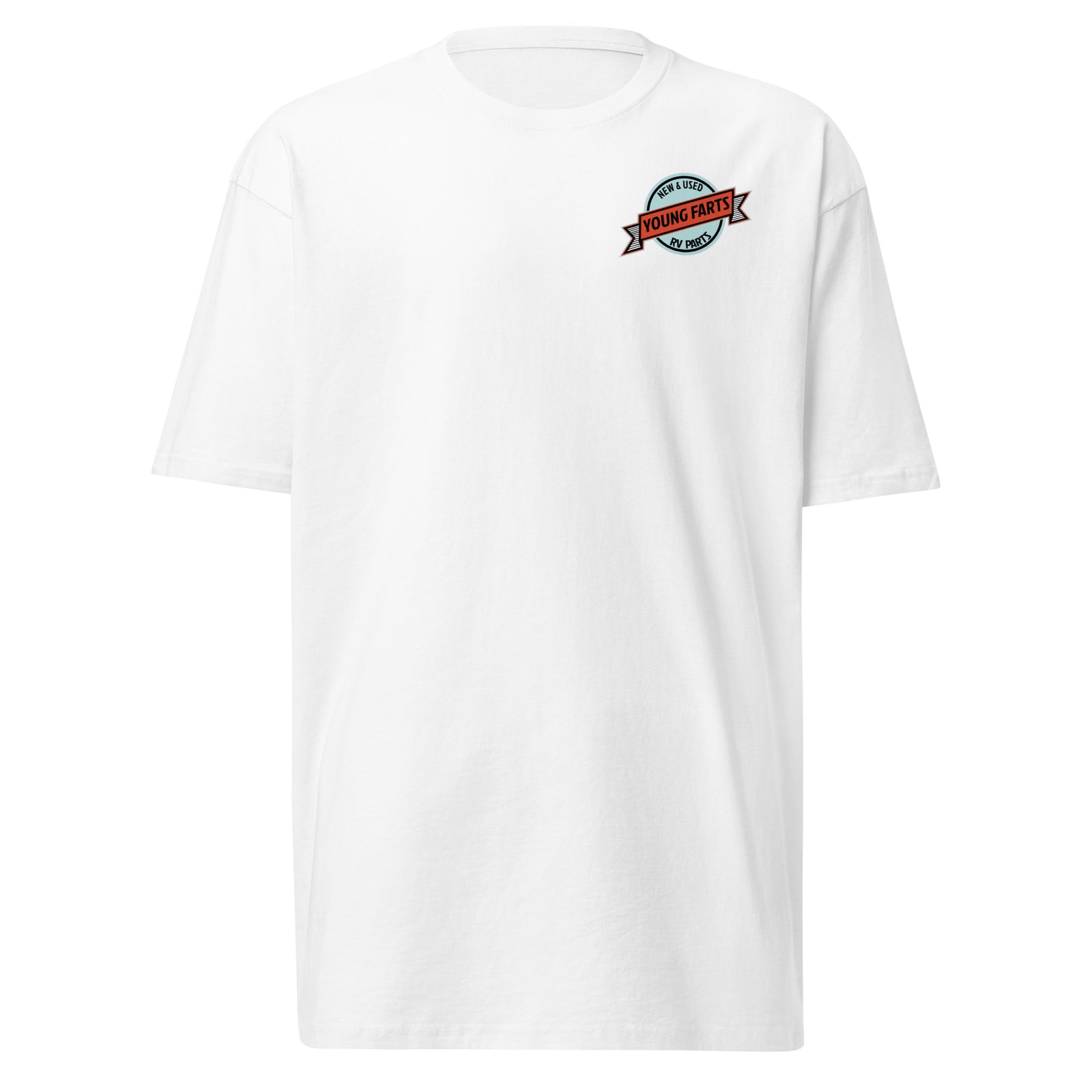 Young Farts Shop-Tested Logo T-Shirt with front and back print in Black