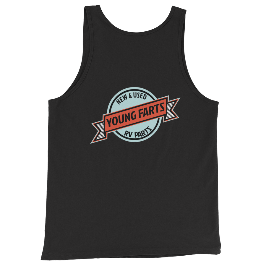 Young Farts “Sun’s Out, Farts Out” Tank Top black back view