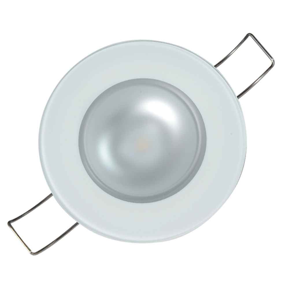 Mirage - Flush Mount Down Light - Glass Finish - 3 - Color Red/Blue Non Dimming w/White Dimming - Young Farts RV Parts