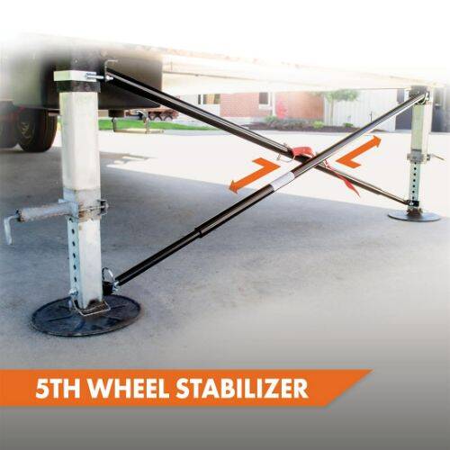 MOR/RYDE X - BRACE Trailer Landing Gear Stabilizer - Cross Brace; Turnbuckle Design - SP54 - 180 - Young Farts RV Parts