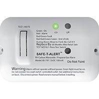 MTI Industries 85 - 741 - WT - TR - Universal 85 Series Slim Line White Dual CO/LP Alarm - Young Farts RV Parts