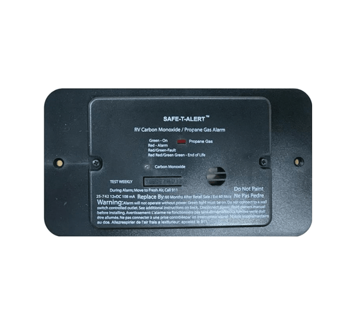 MTI Industry 25 - 742 - BL - TR Carbon Monoxide/ Propane Leak Detector - Black - Young Farts RV Parts