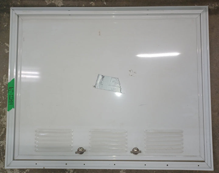 New / Used Square Cornered Battery/Propane Cargo Door 25 1/4" x 19 7/8" x 5/8" D - Young Farts RV Parts